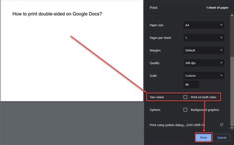 How to Print Something Double Sided on Google Docs: A Detailed Guide